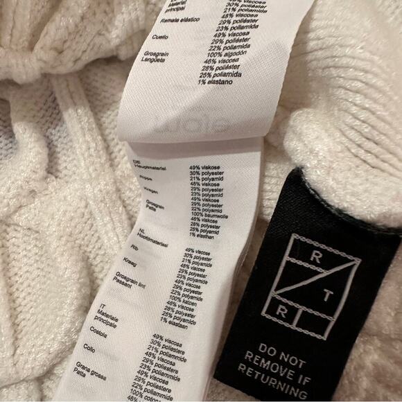 RTR Maje Marnety Button Cable Knit Long Sleeve Button Detail‎ Sweater Sz 1 (S) - Picture 7 of 16